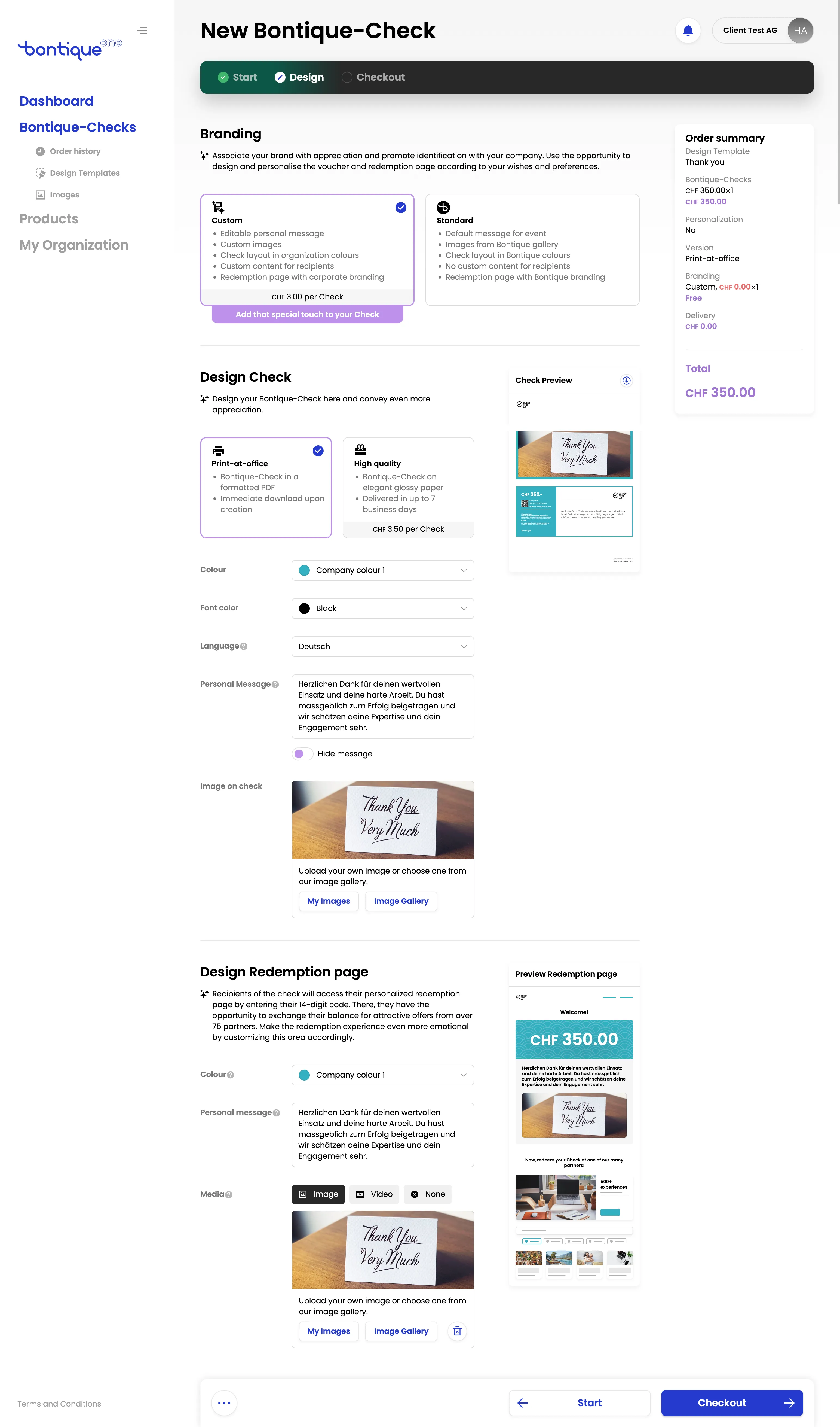 BontiqueOne SPA — full-page screenshot